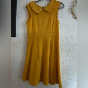Yellow Peter Pan Collar Dress Large